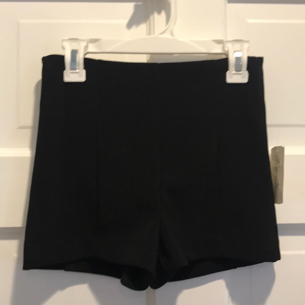 Black High-Waisted Shorts